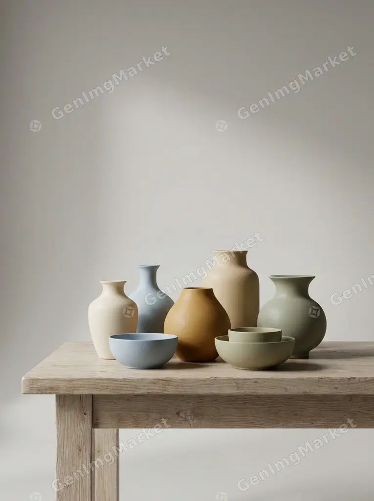 3D product still life on a studio backdrop.
